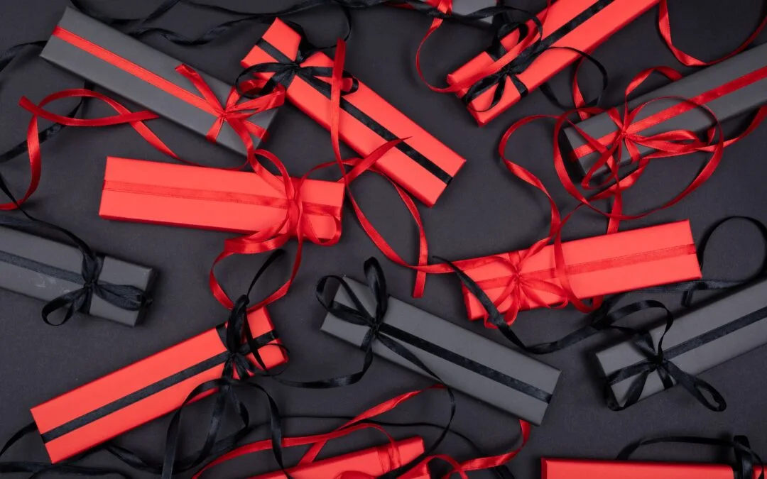 red and black cross illustration